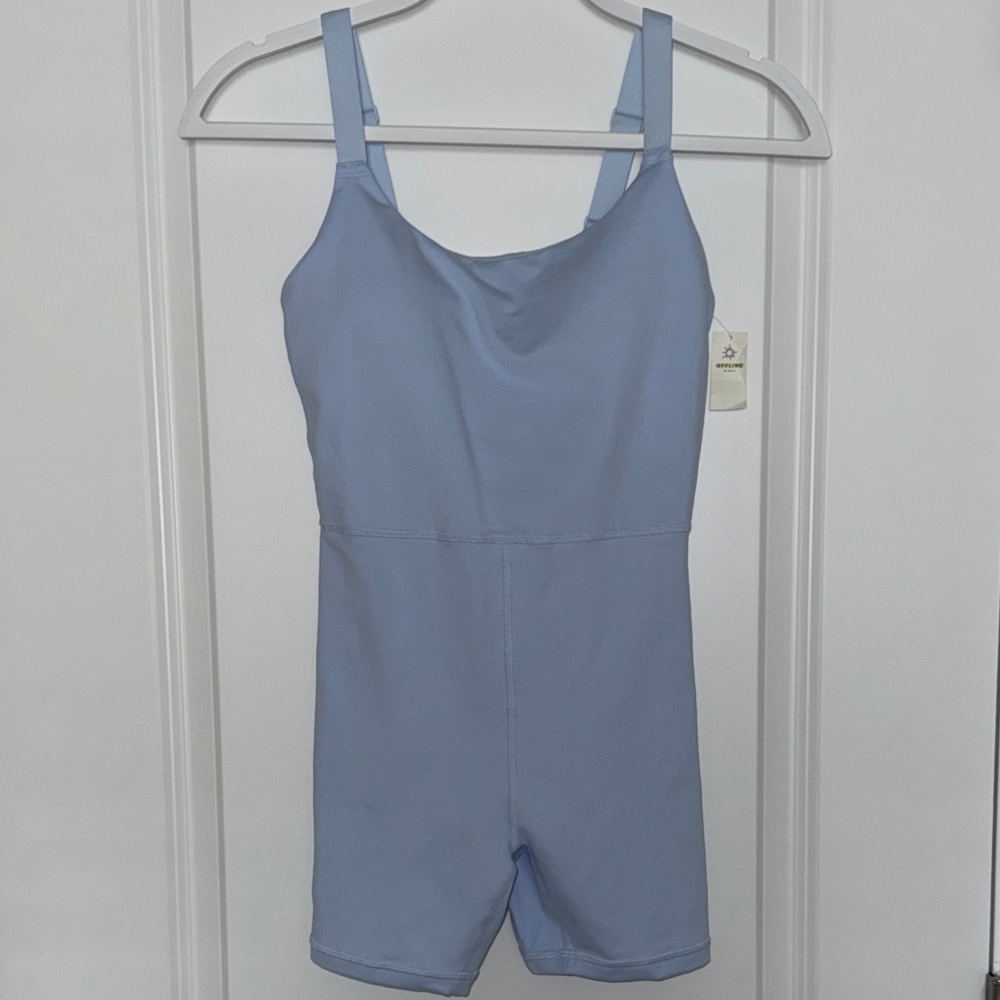 OFFLINE by Aerie “The Hugger” Romper – Baby Blue